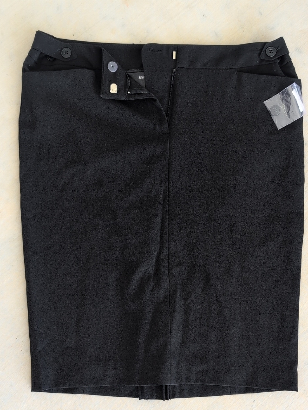 Classic Black Pencil Skirt - Women's Professional Skirt, Size 8, NWT